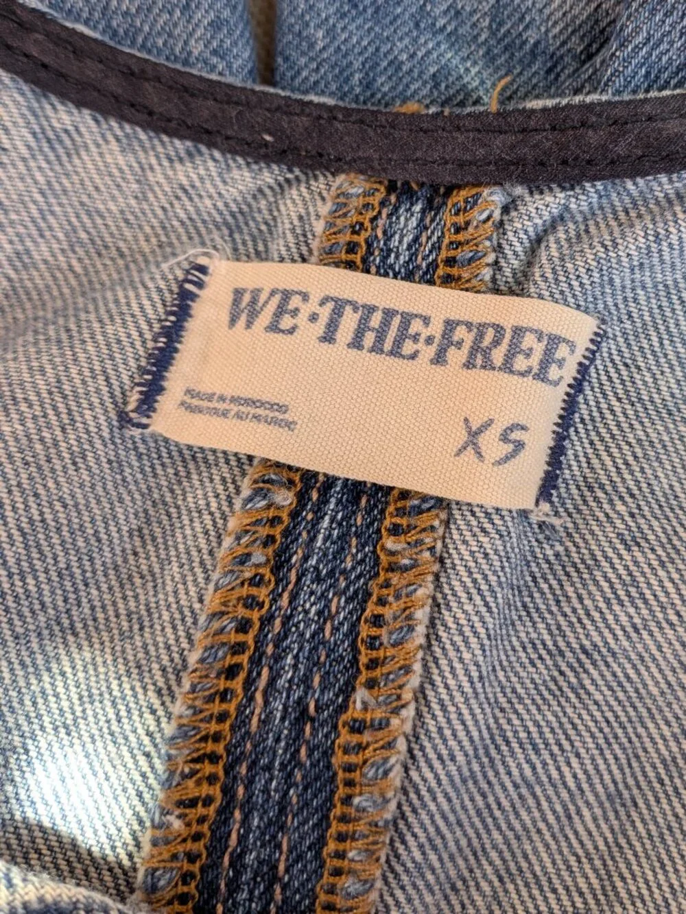 We The Free Free People High Roller Overalls Sz XS - Picture 3 of 4